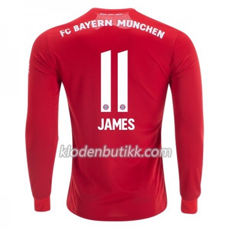FC Bayern München James Rodriguez 11 Hjemme Fotballdrakt 2019-2020 Langermet